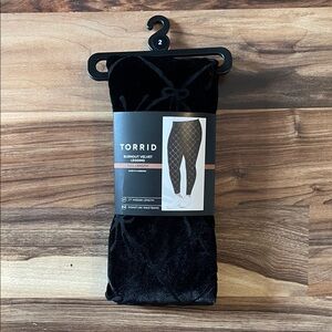 NWT Torrid Full Length Burnout Velvet Legging size 2 2x 18 20